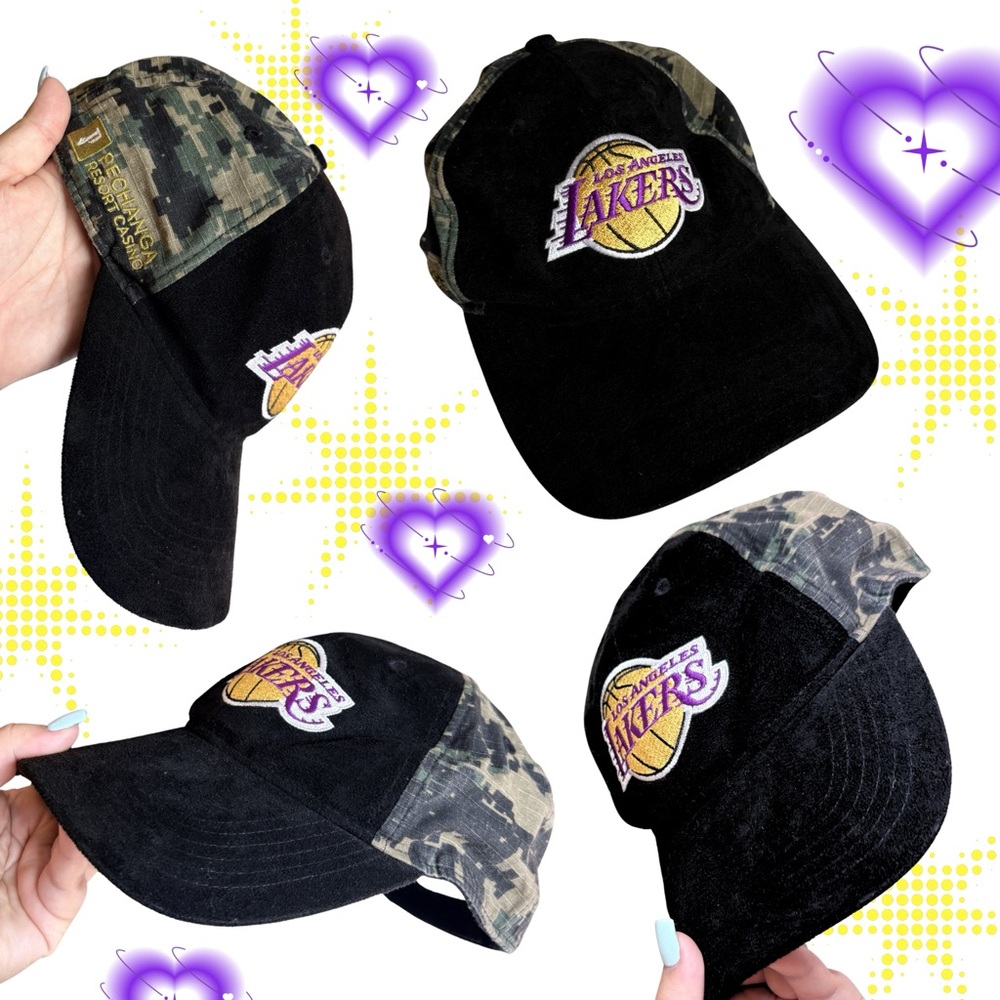 Los Angeles Lakers Black & Camo Baseball Cap
